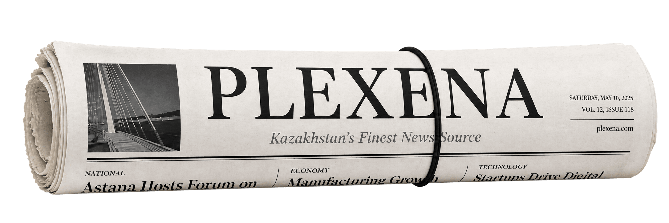 Свёрнутая газета PLEXENA